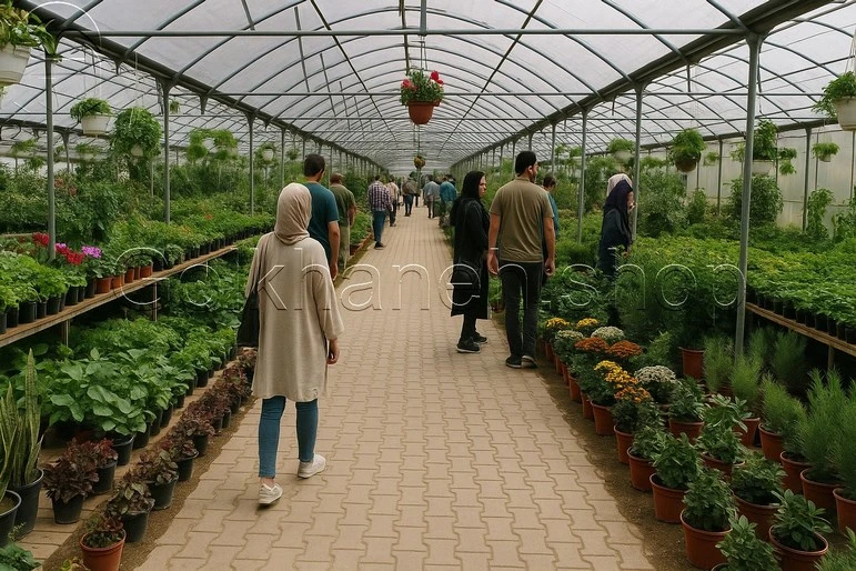 گلخانه توریستی-فروشگاهی در شمال ایران